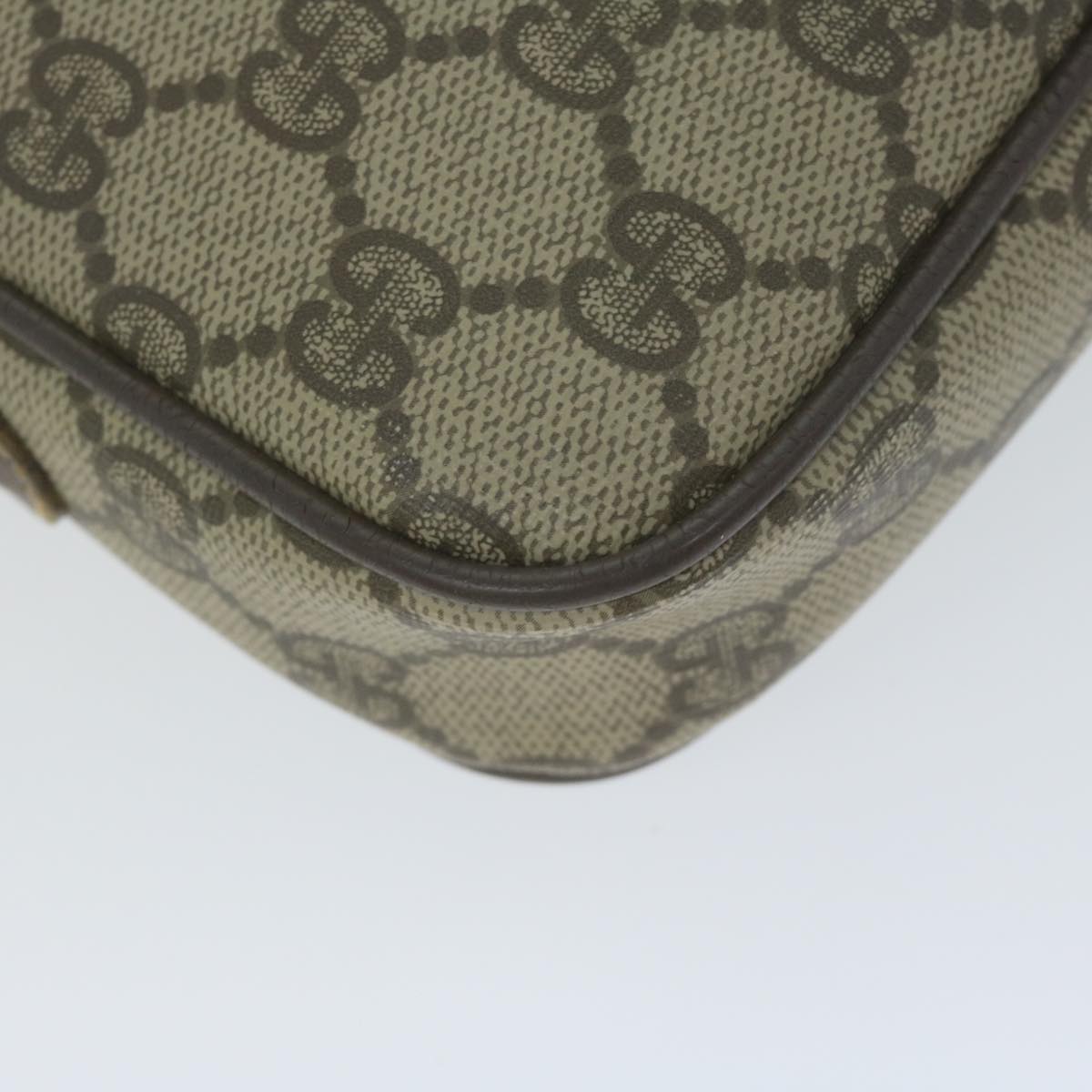 GUCCI GG Supreme Shoulder Bag PVC Beige 007 56 0095 Auth ep3002