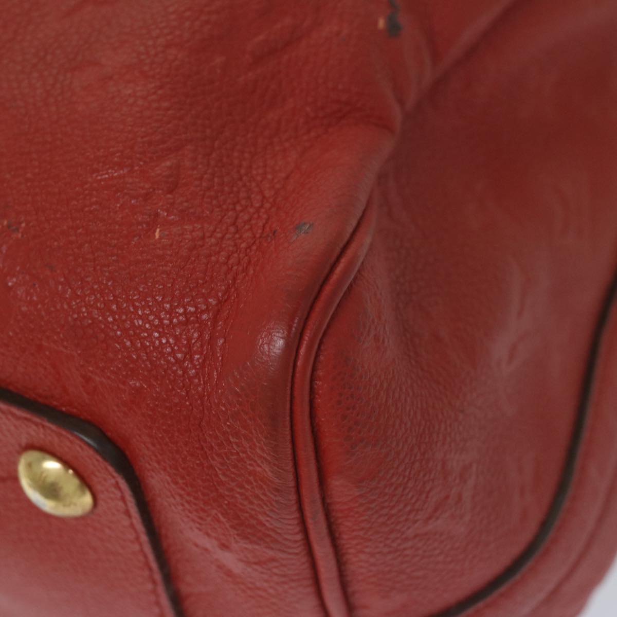 LOUIS VUITTON Monogram Empreinte Speedy Bandouliere 30 Bag 2way Red Auth ep3113