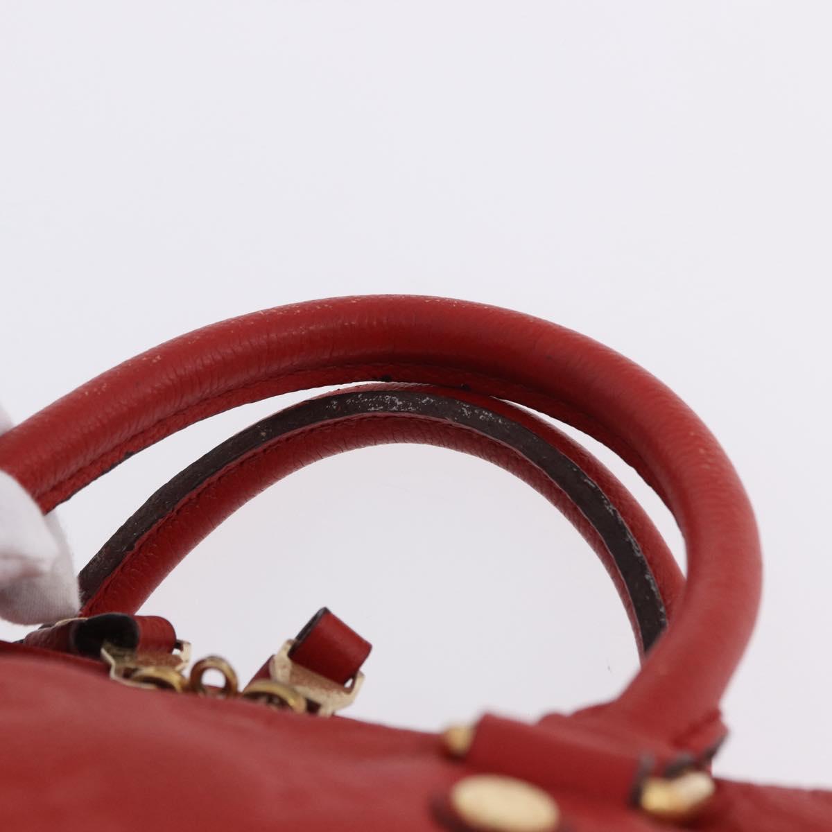 LOUIS VUITTON Monogram Empreinte Speedy Bandouliere 30 Bag 2way Red Auth ep3113
