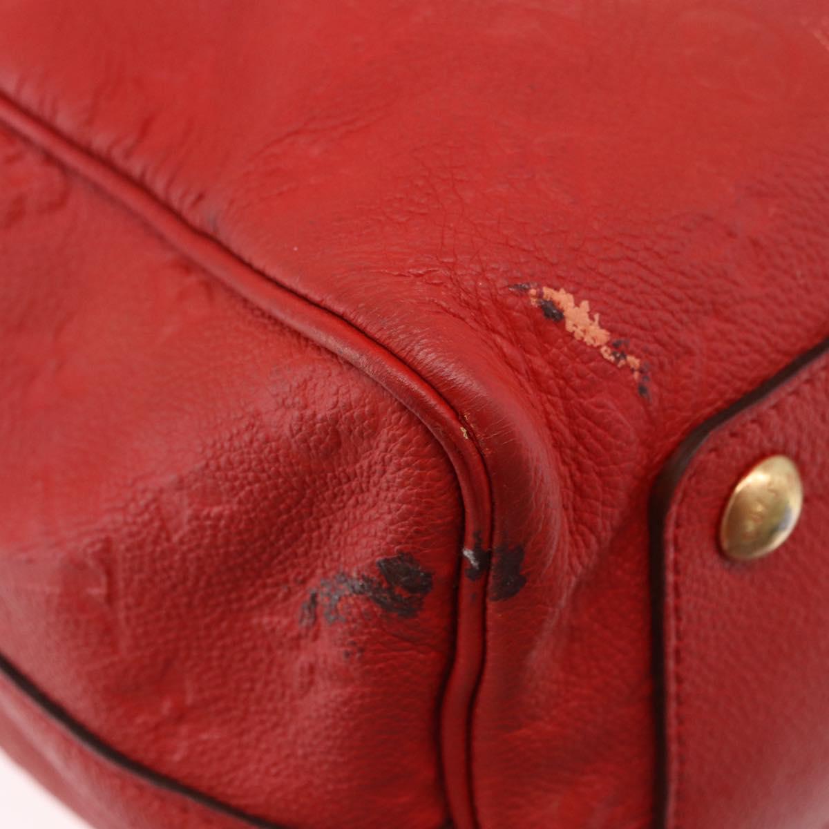 LOUIS VUITTON Monogram Empreinte Speedy Bandouliere 30 Bag 2way Red Auth ep3113