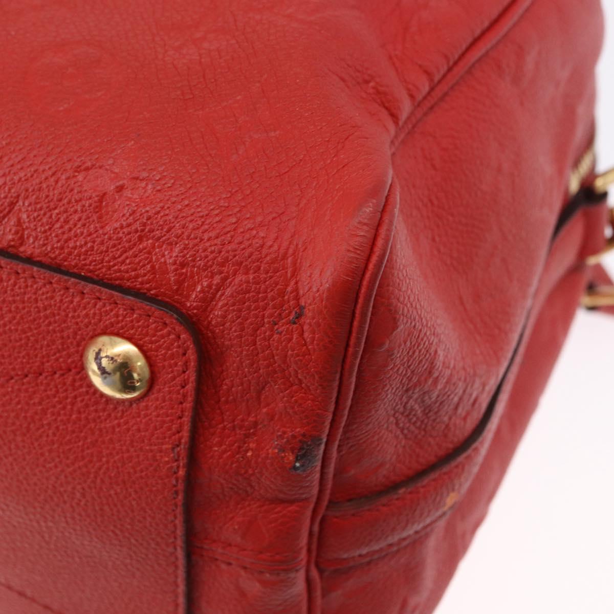 LOUIS VUITTON Monogram Empreinte Speedy Bandouliere 30 Bag 2way Red Auth ep3113