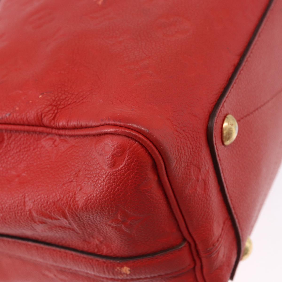 LOUIS VUITTON Monogram Empreinte Speedy Bandouliere 30 Bag 2way Red Auth ep3113