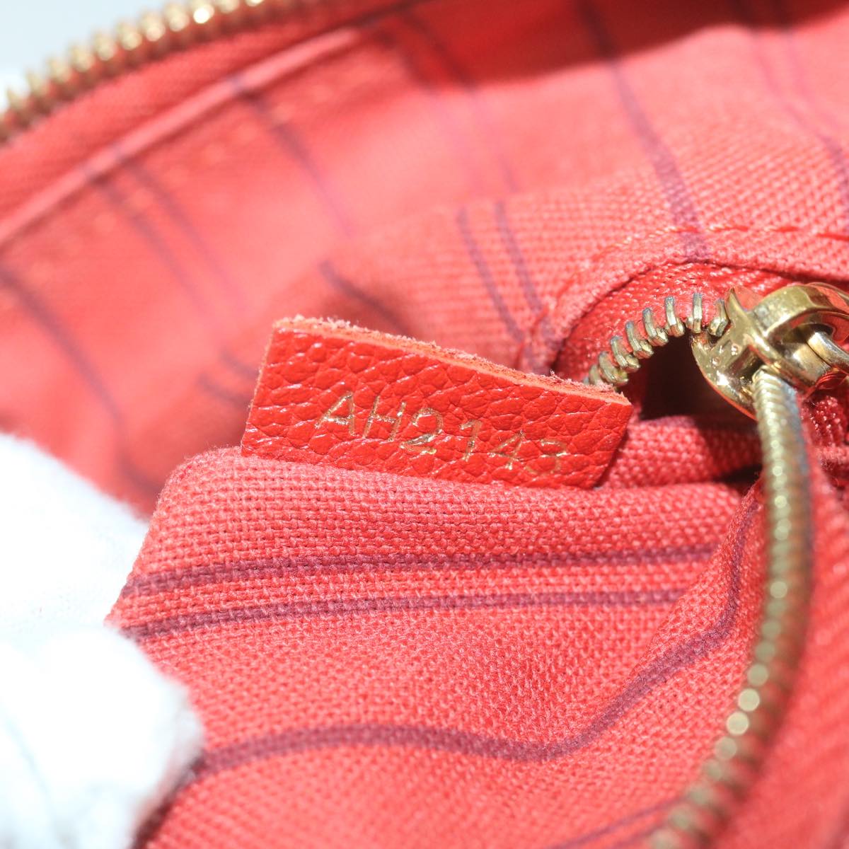 LOUIS VUITTON Monogram Empreinte Speedy Bandouliere 30 Bag 2way Red Auth ep3113