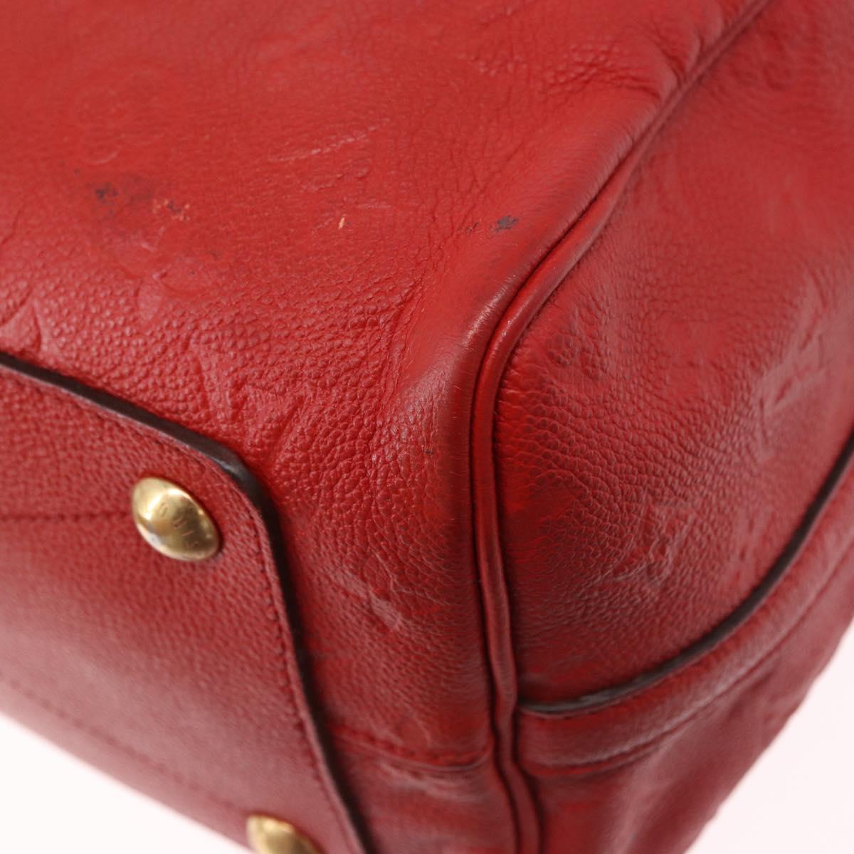 LOUIS VUITTON Monogram Empreinte Speedy Bandouliere 30 Bag 2way Red Auth ep3113