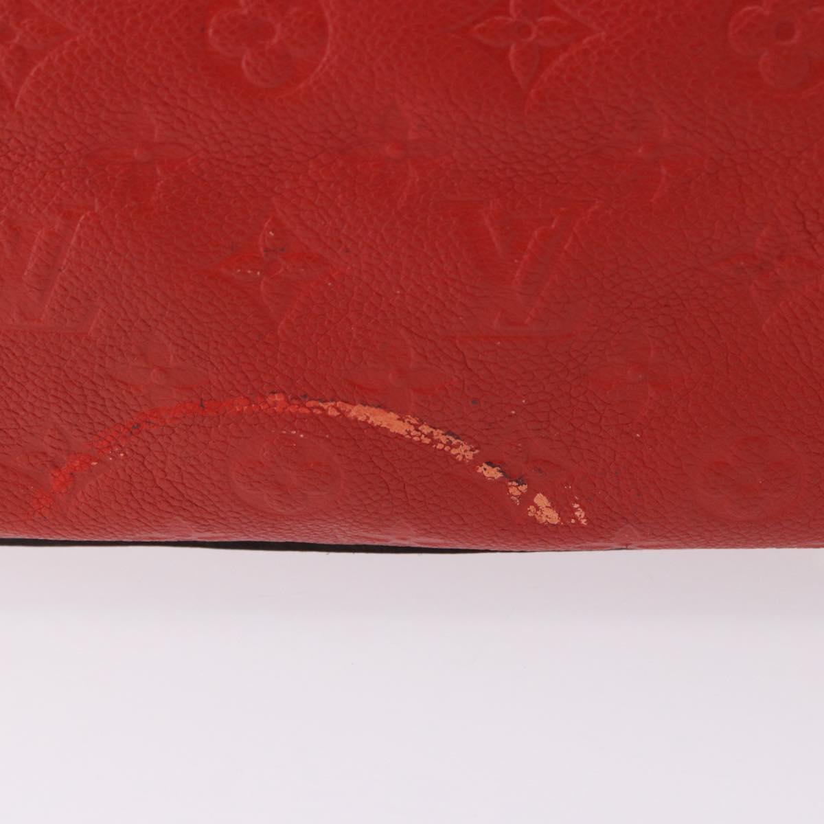LOUIS VUITTON Monogram Empreinte Speedy Bandouliere 30 Bag 2way Red Auth ep3113