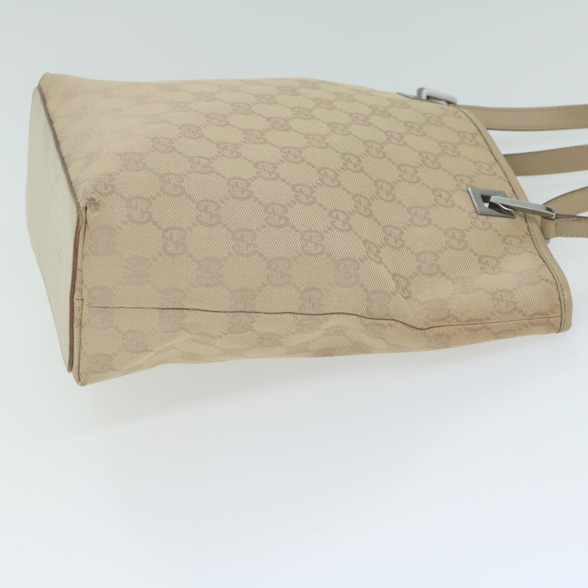 GUCCI GG Canvas Tote Bag Beige 31244 Auth ep3172