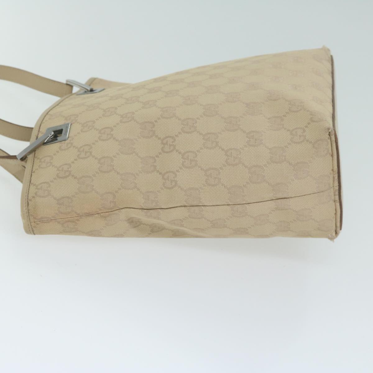 GUCCI GG Canvas Tote Bag Beige 31244 Auth ep3172