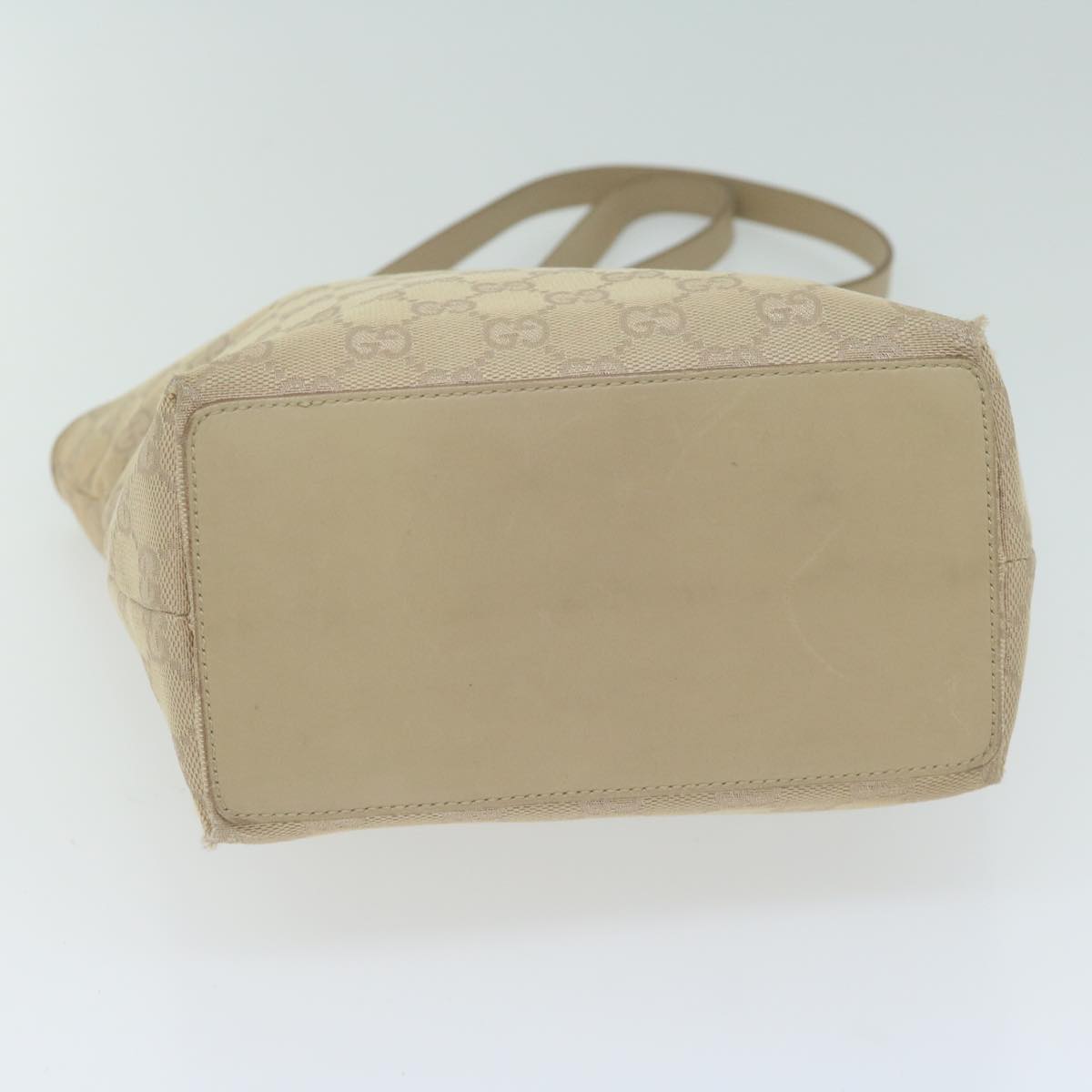 GUCCI GG Canvas Tote Bag Beige 31244 Auth ep3172