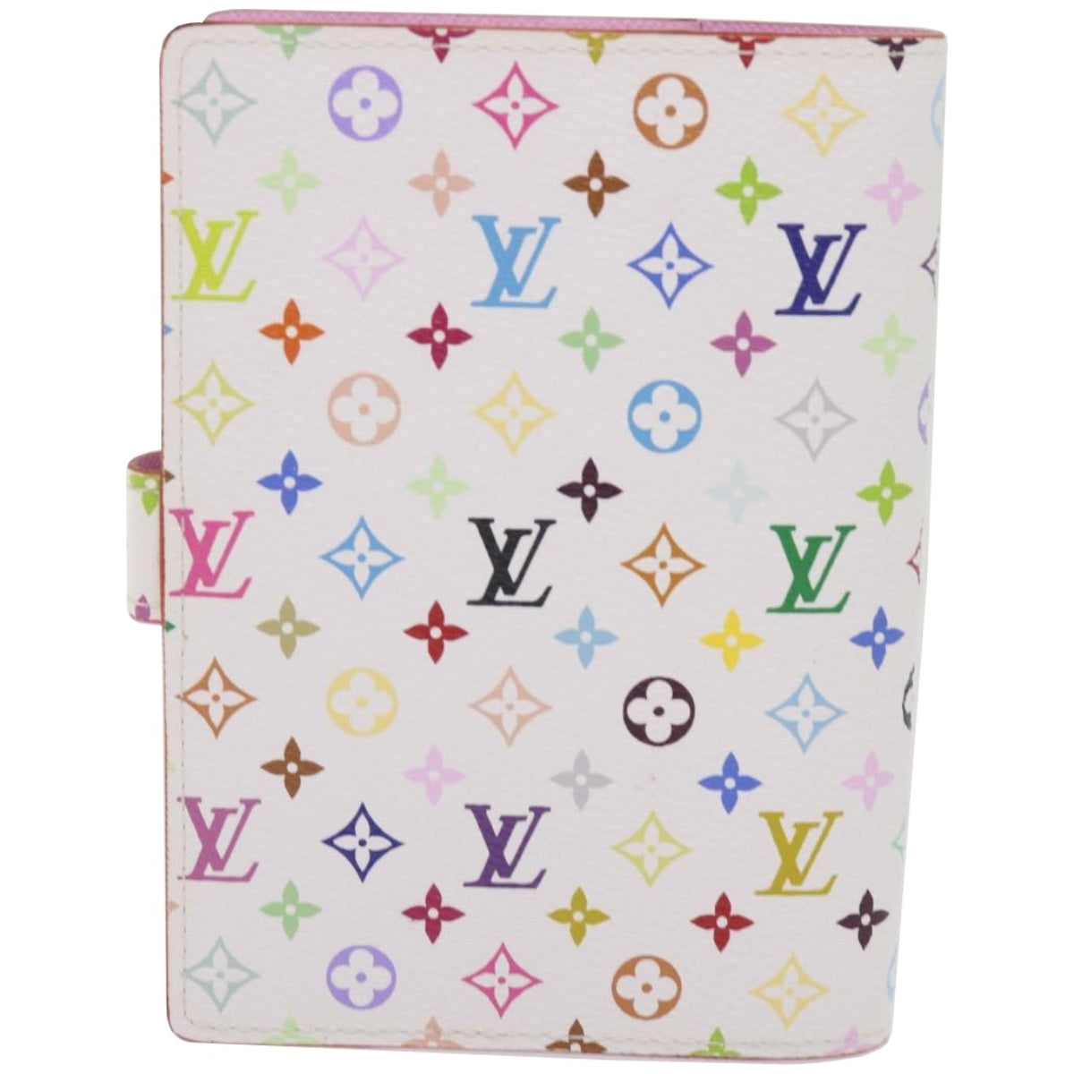 LOUIS VUITTON Multicolor Agenda PM Day Planner Cover White R21074 LV Auth ep3309