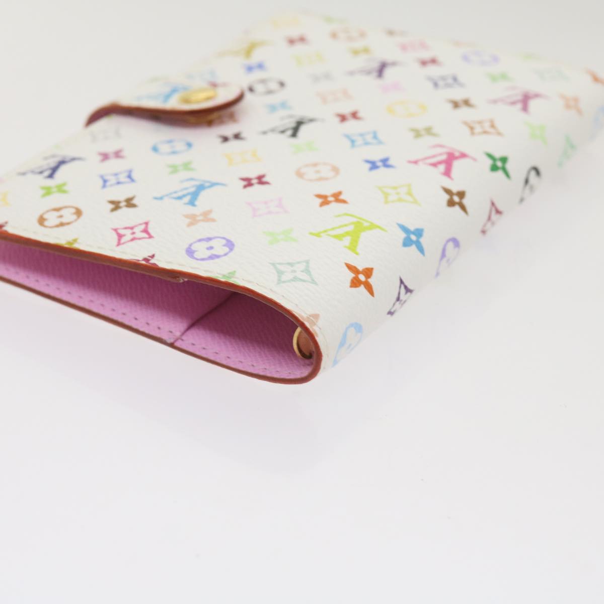 LOUIS VUITTON Multicolor Agenda PM Day Planner Cover White R21074 LV Auth ep3309