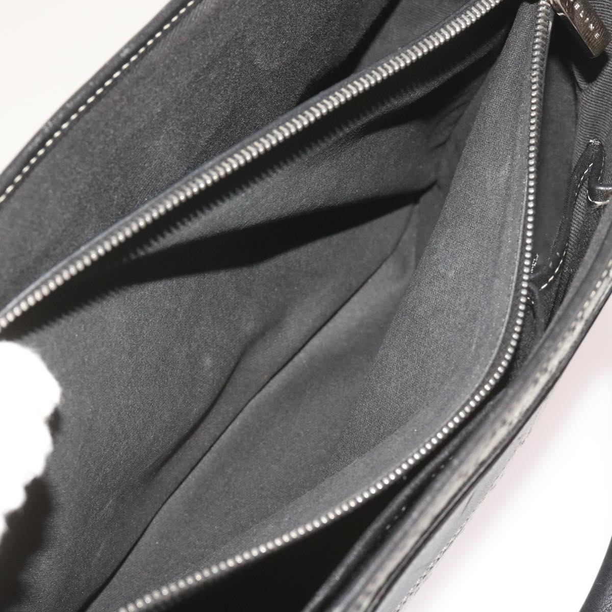 CELINE Macadam Canvas Hand Bag Gray Auth ep3314