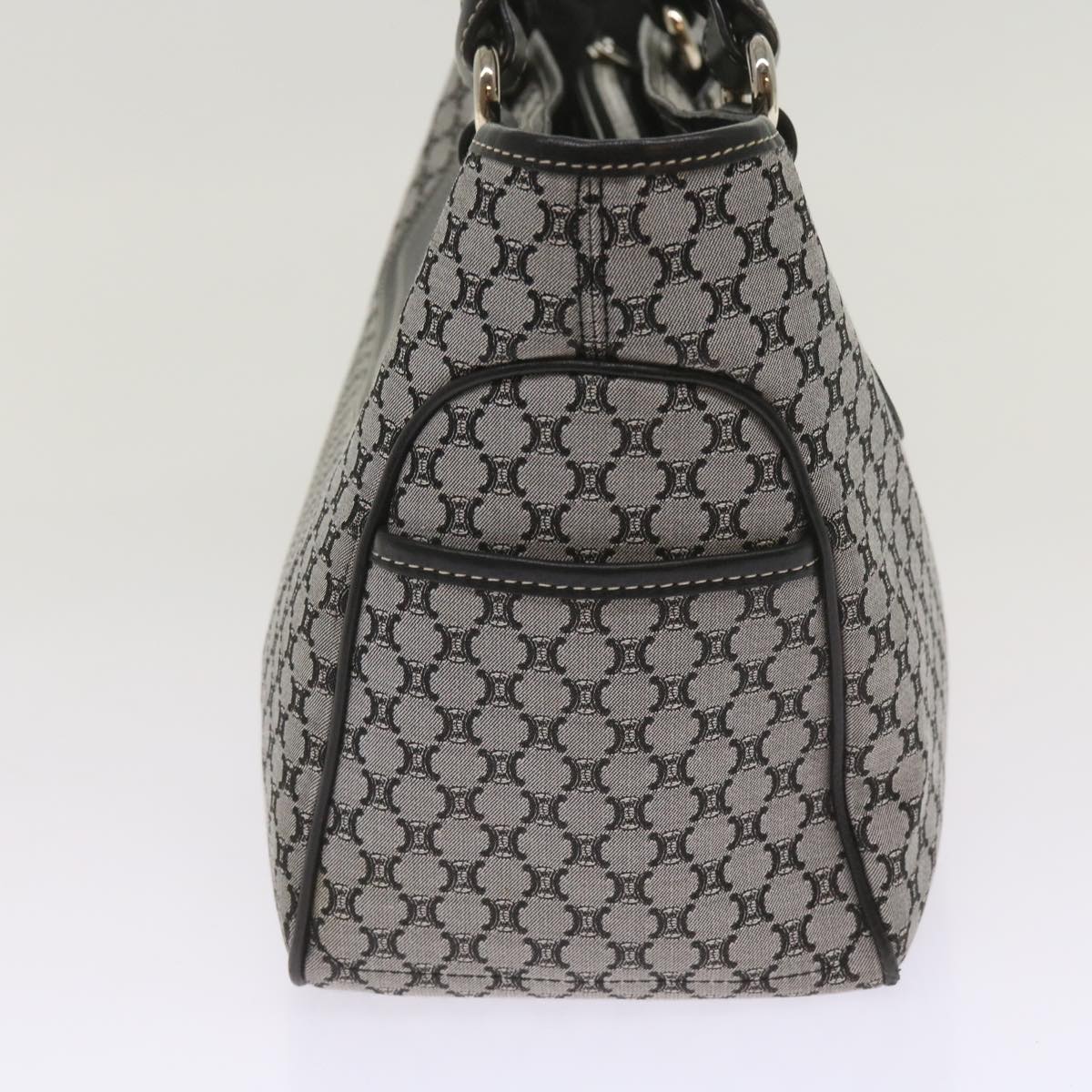 CELINE Macadam Canvas Hand Bag Gray Auth ep3314