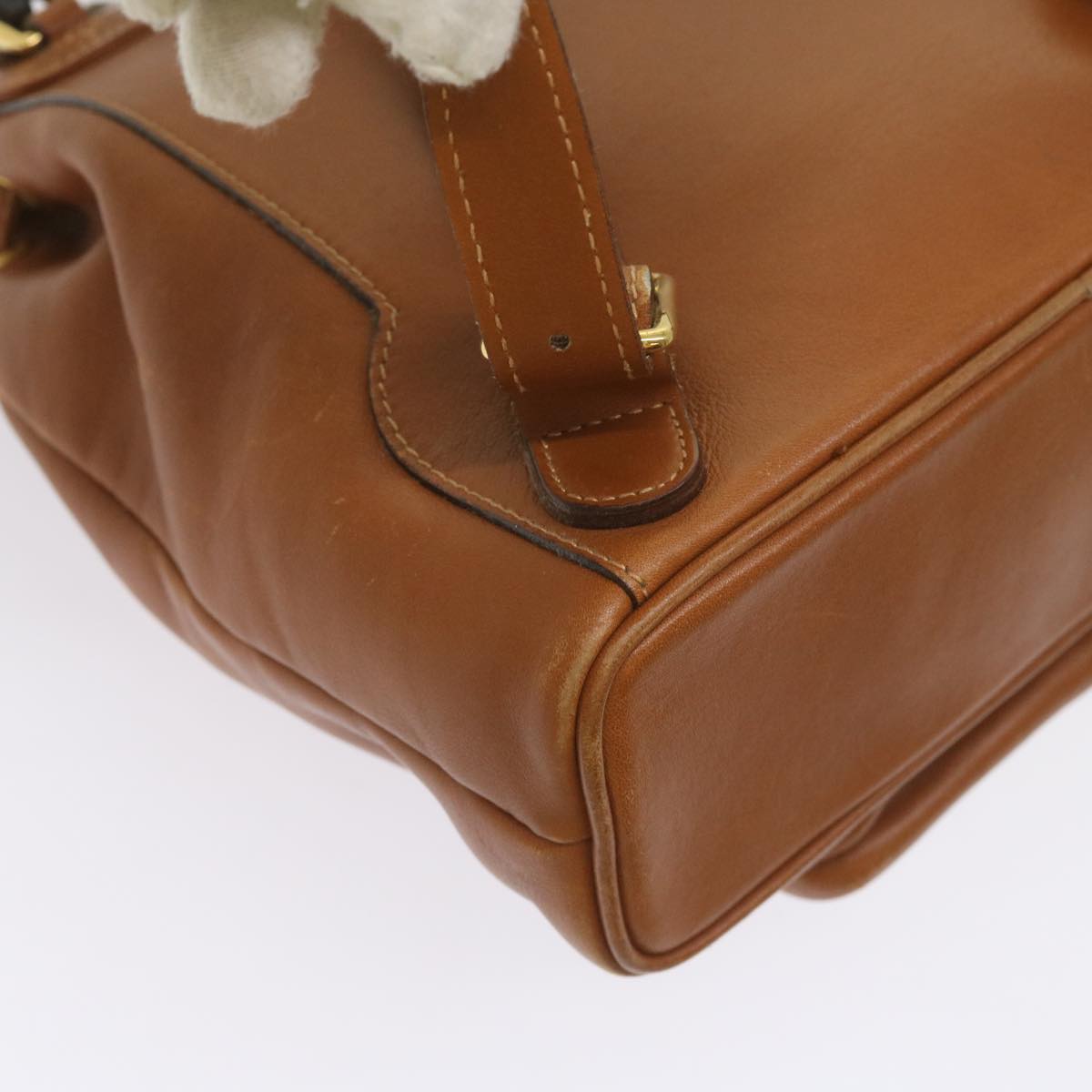 GUCCI Bamboo Backpack Leather Brown 003 2034 0030 Auth ep3319