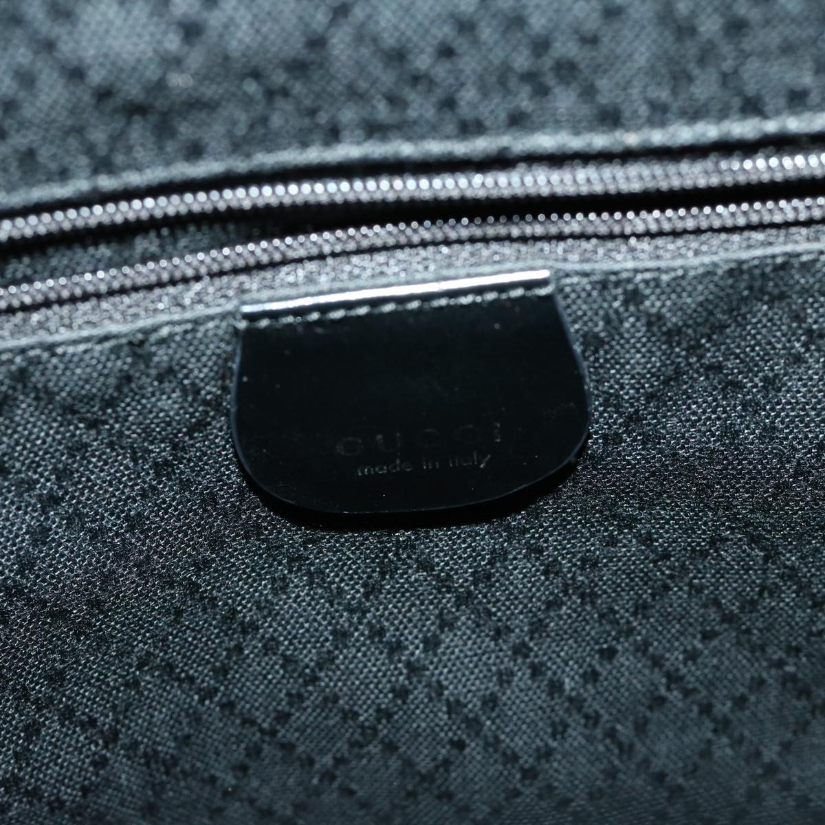 GUCCI Bamboo Hand Bag Nylon 2way Black 002 3754 0506 Auth ep3379