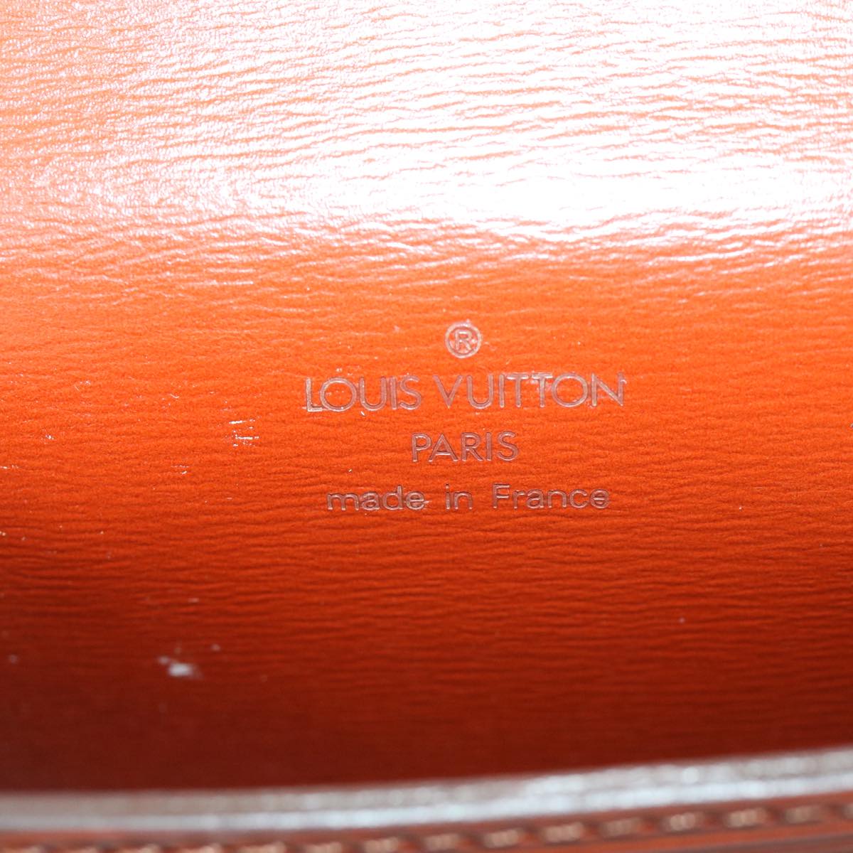 LOUIS VUITTON Epi Tilsitt Pouch Brown M52603 LV Auth ep3395