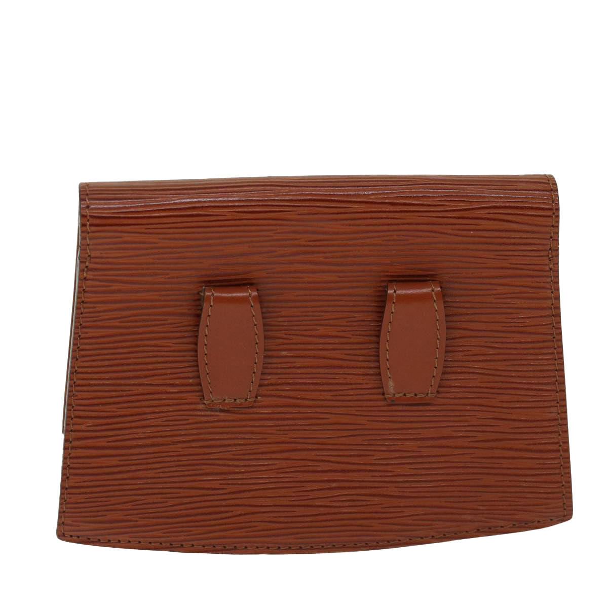 LOUIS VUITTON Epi Tilsitt Pouch Brown M52603 LV Auth ep3395