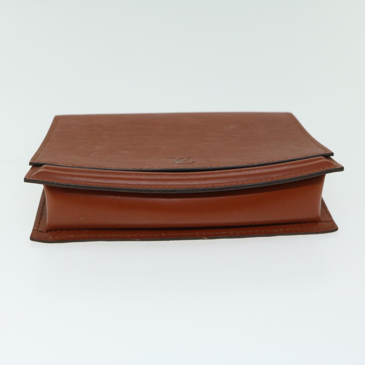 LOUIS VUITTON Epi Tilsitt Pouch Brown M52603 LV Auth ep3395