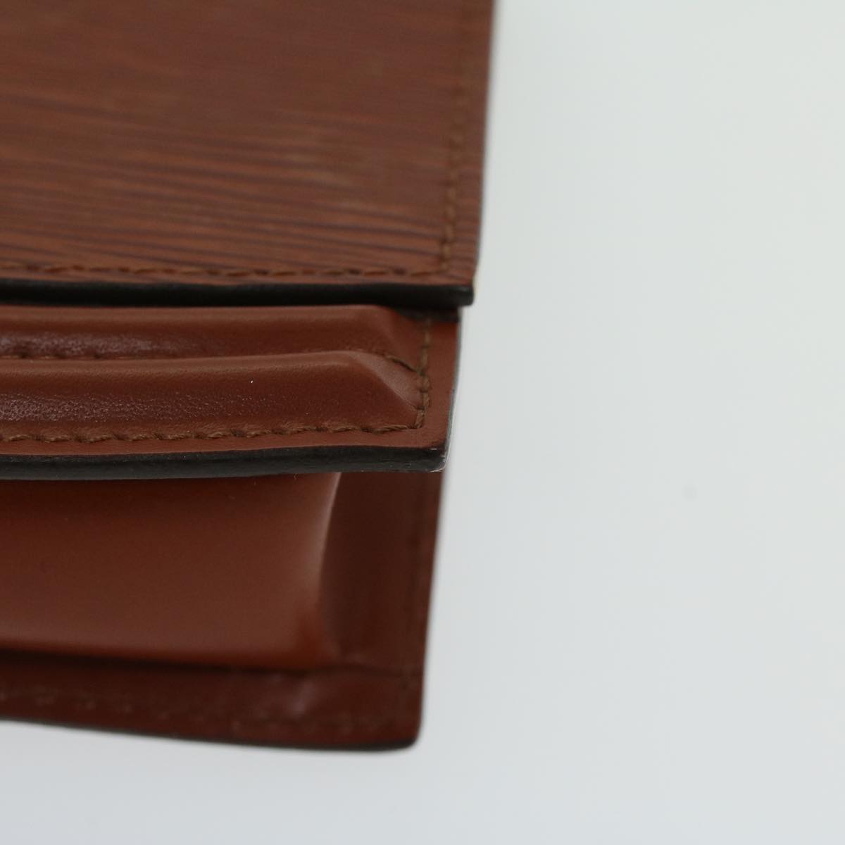 LOUIS VUITTON Epi Tilsitt Pouch Brown M52603 LV Auth ep3395