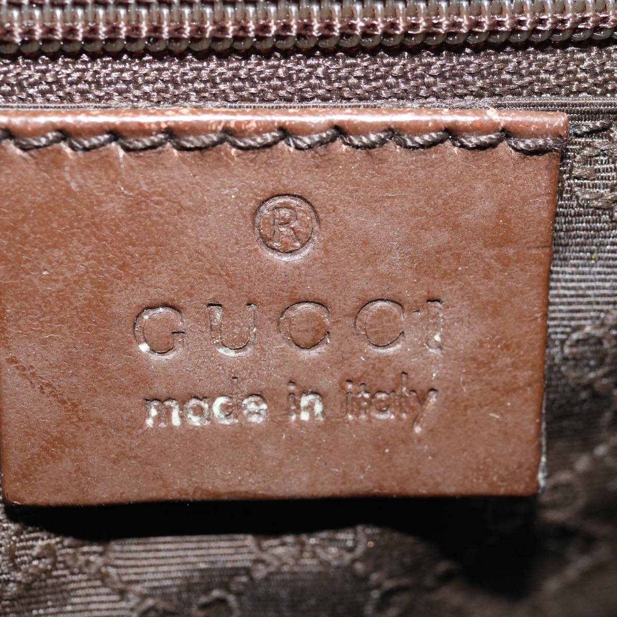 GUCCI Jackie Hand Bag Canvas Brown Beige yellow 002 1067 2123 Auth ep3424