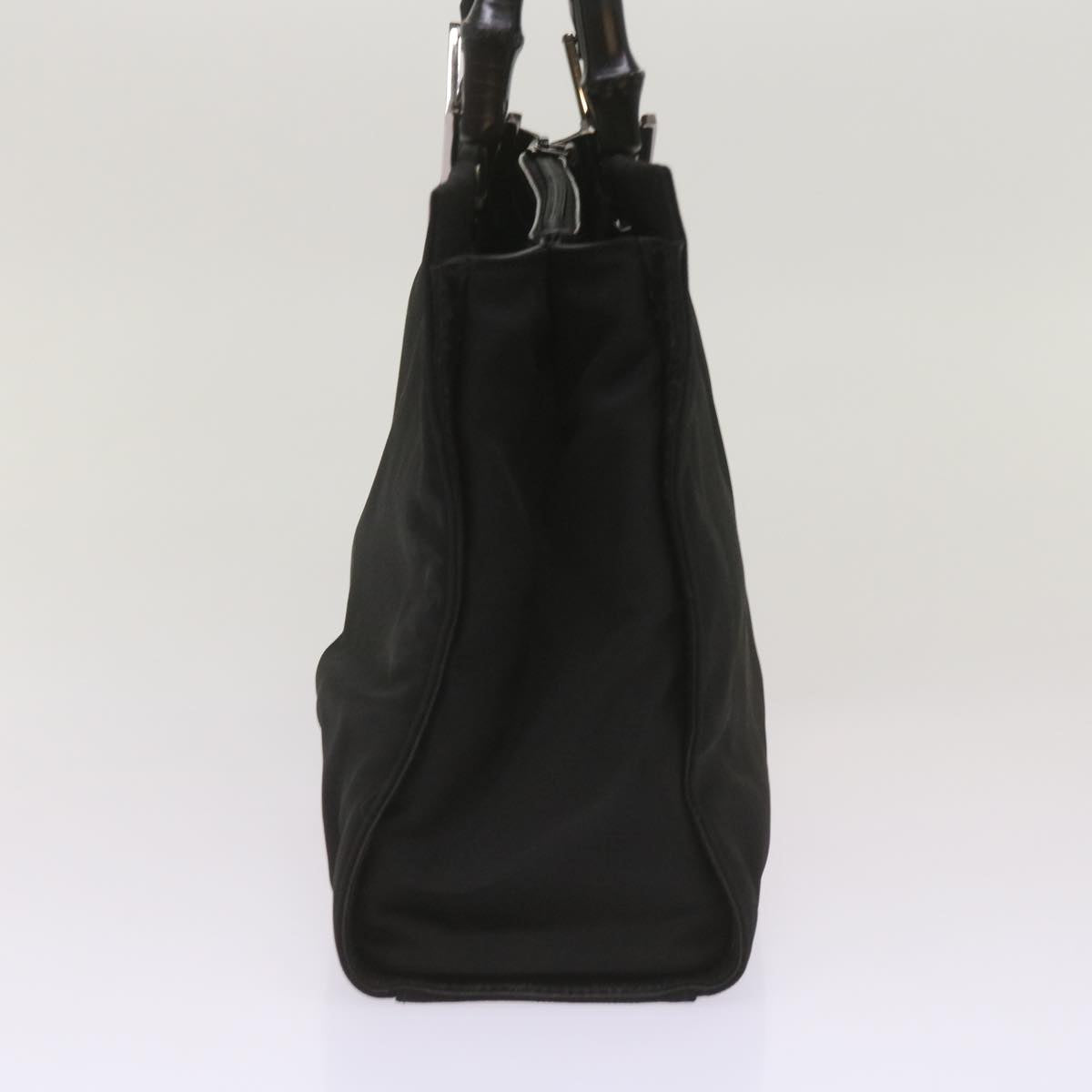 GUCCI Bamboo Hand Bag Canvas Black 002 1016 Auth ep3520