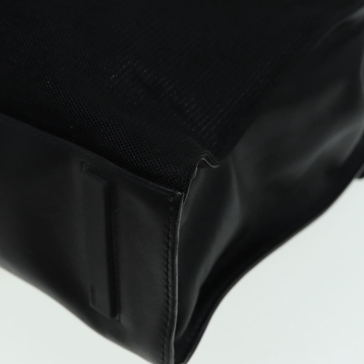 PRADA Shoulder Bag Leather Black Auth ep3608