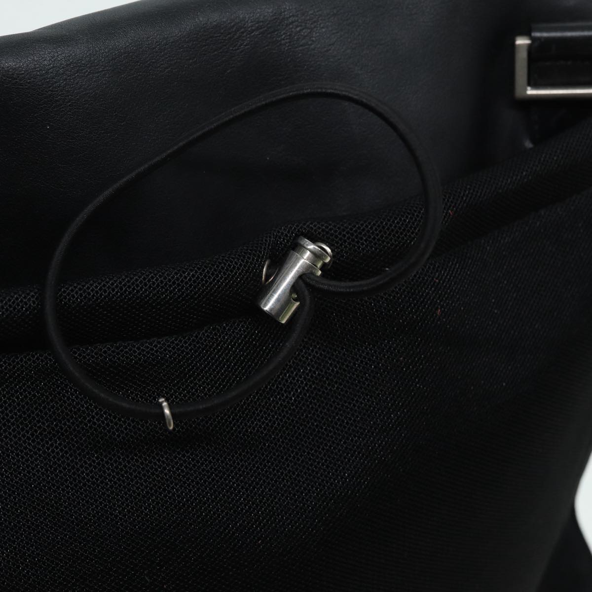 PRADA Shoulder Bag Leather Black Auth ep3608