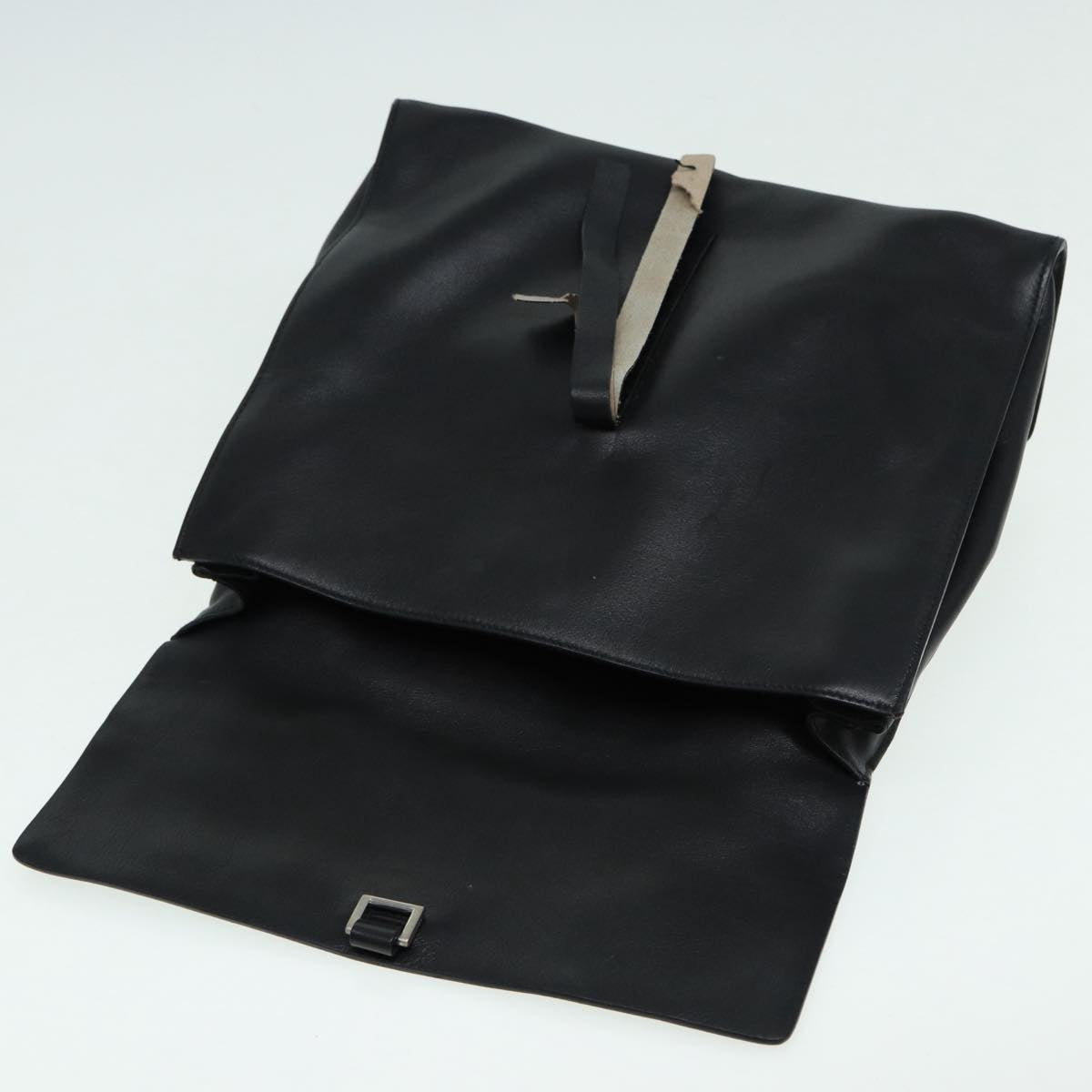 PRADA Shoulder Bag Leather Black Auth ep3608