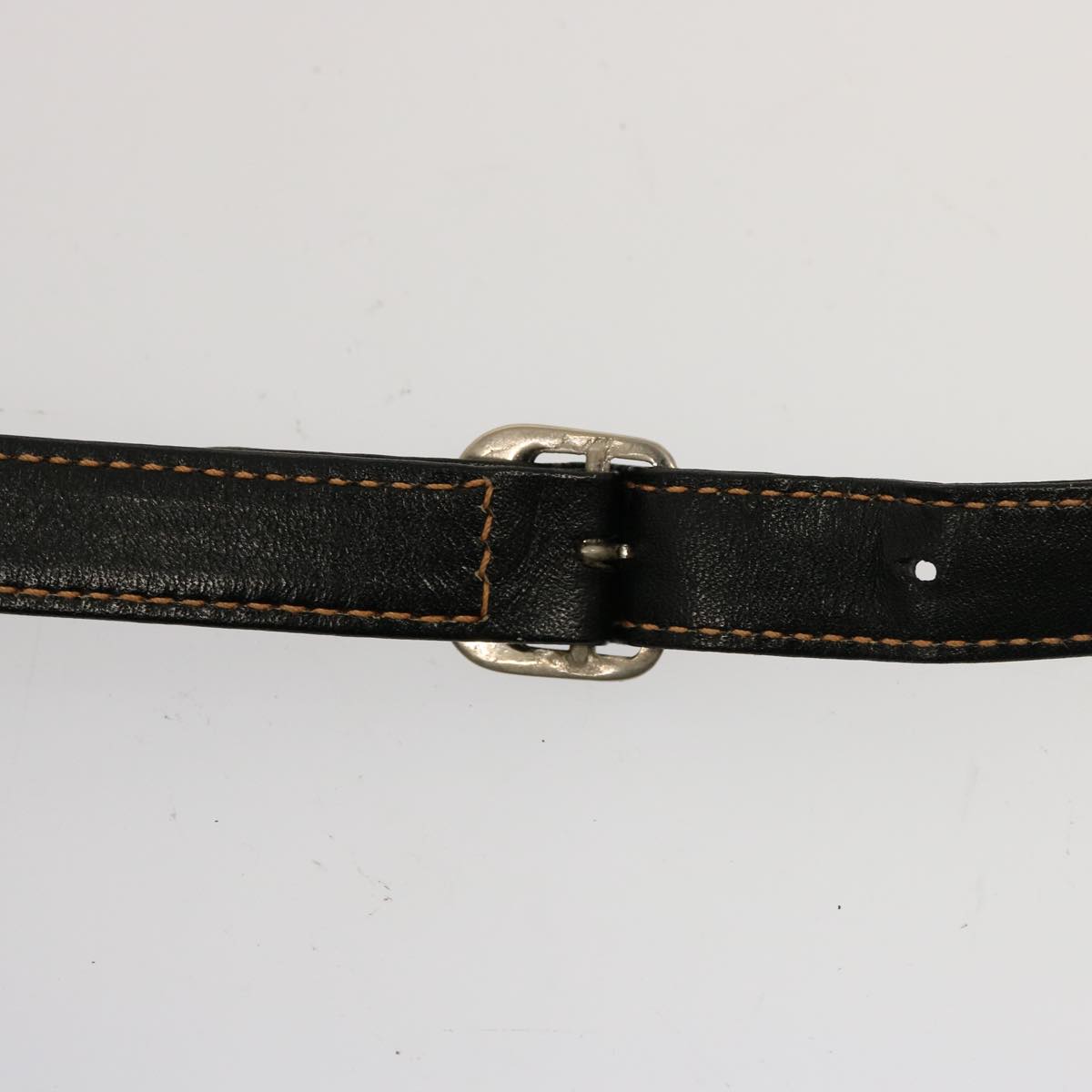 GUCCI Micro GG Canvas Shoulder Bag PVC Leather Beige Black Auth ep4221