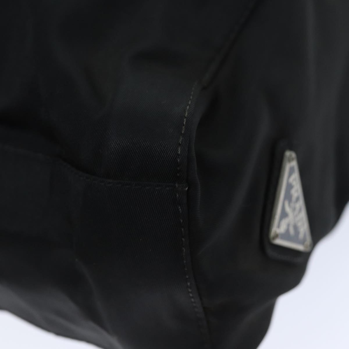 PRADA Hand Bag Nylon Black Auth ep4308