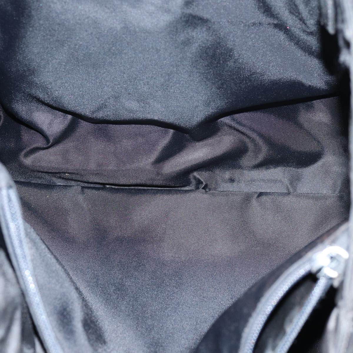 PRADA Hand Bag Nylon Black Auth ep4308