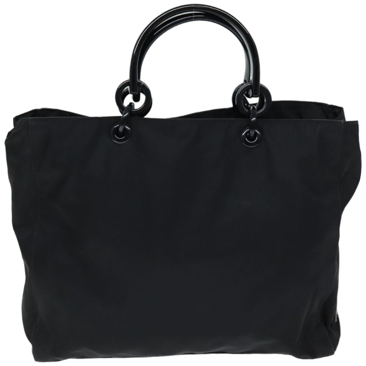 PRADA Hand Bag Nylon Black Auth ep4308