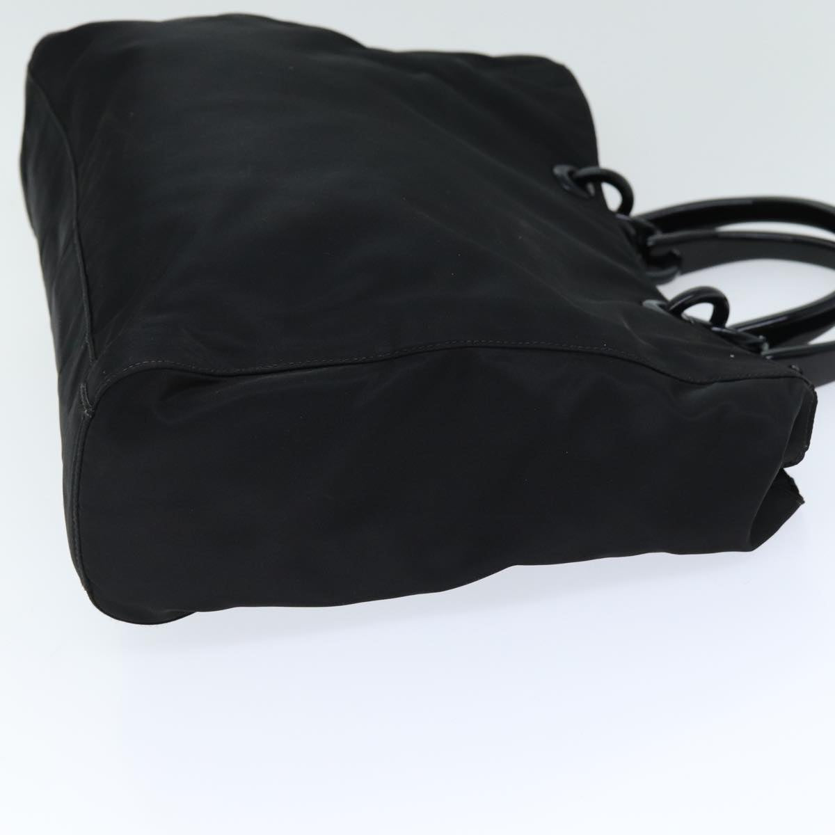 PRADA Hand Bag Nylon Black Auth ep4308