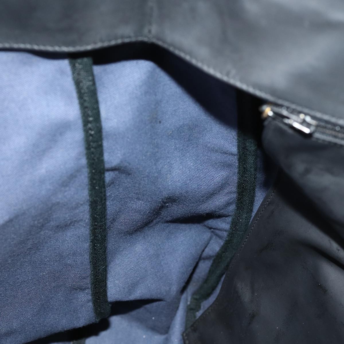 CHANEL Chain Shoulder Bag Coated Canvas Black CC Auth ep4383