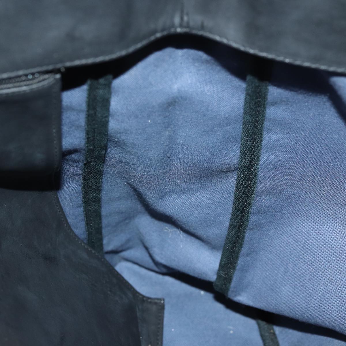 CHANEL Chain Shoulder Bag Coated Canvas Black CC Auth ep4383