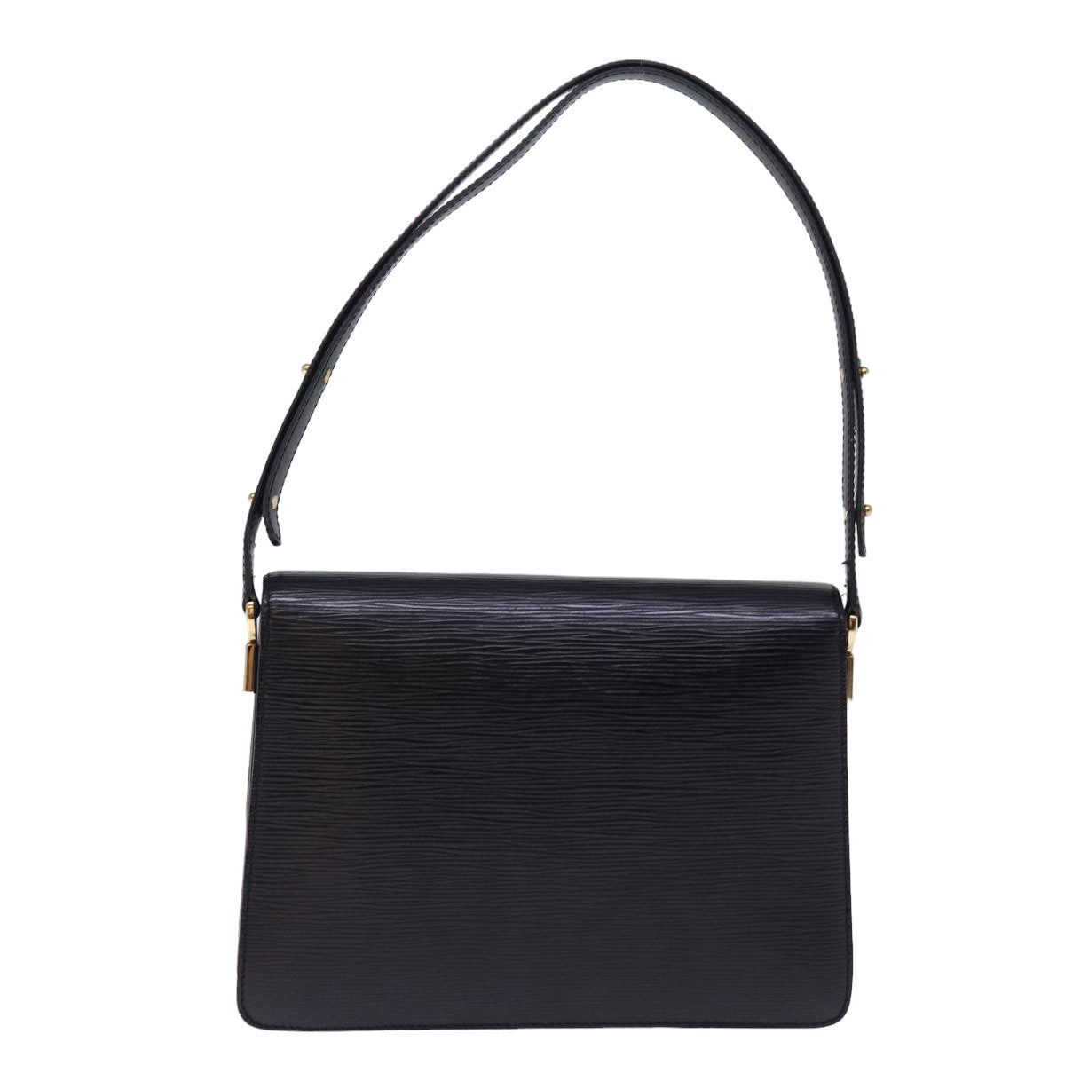 LOUIS VUITTON Epi Bicolor Free Run Shoulder Bag Black Blue M52415 LV Auth ep4598