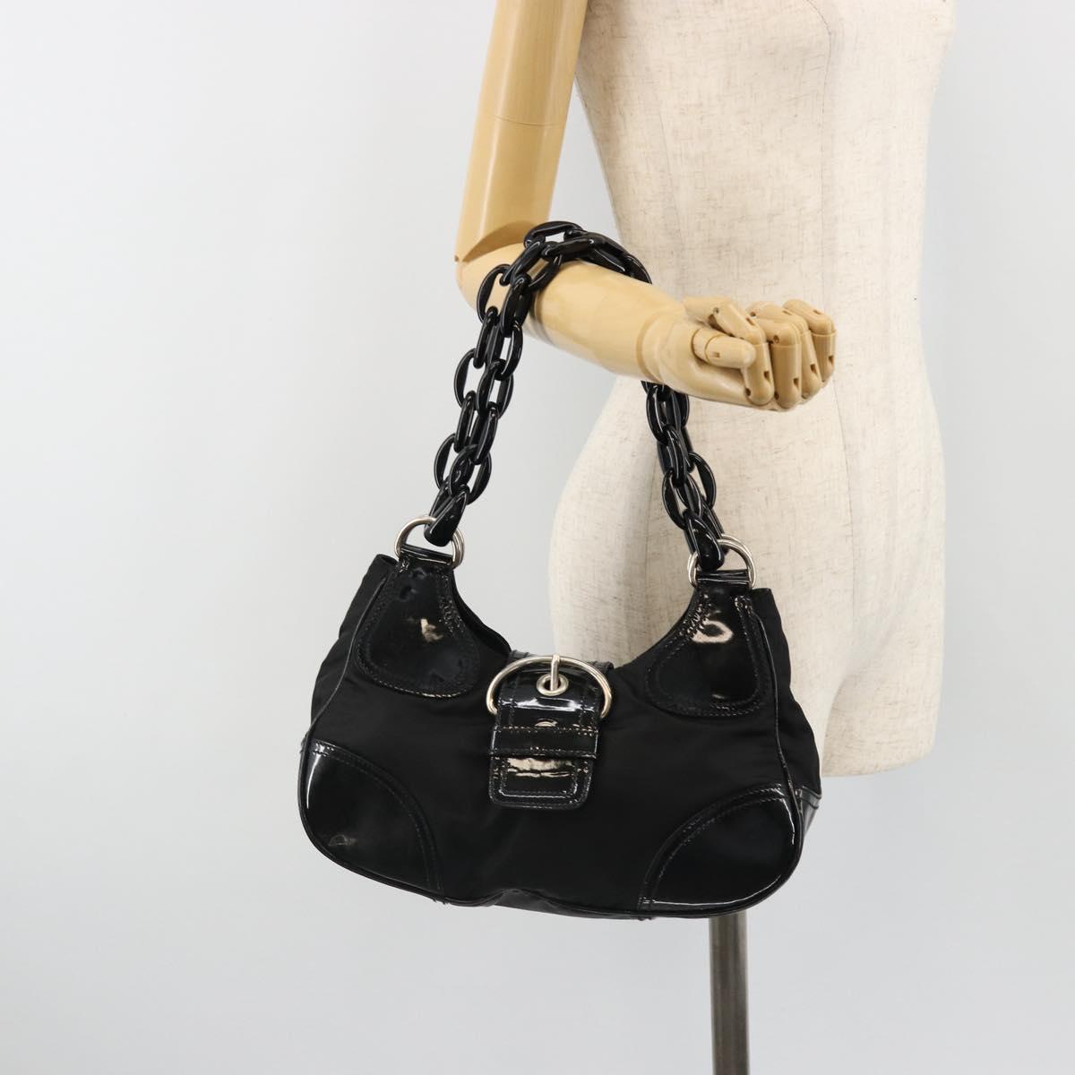 PRADA Shoulder Bag Nylon Black Auth ep4838