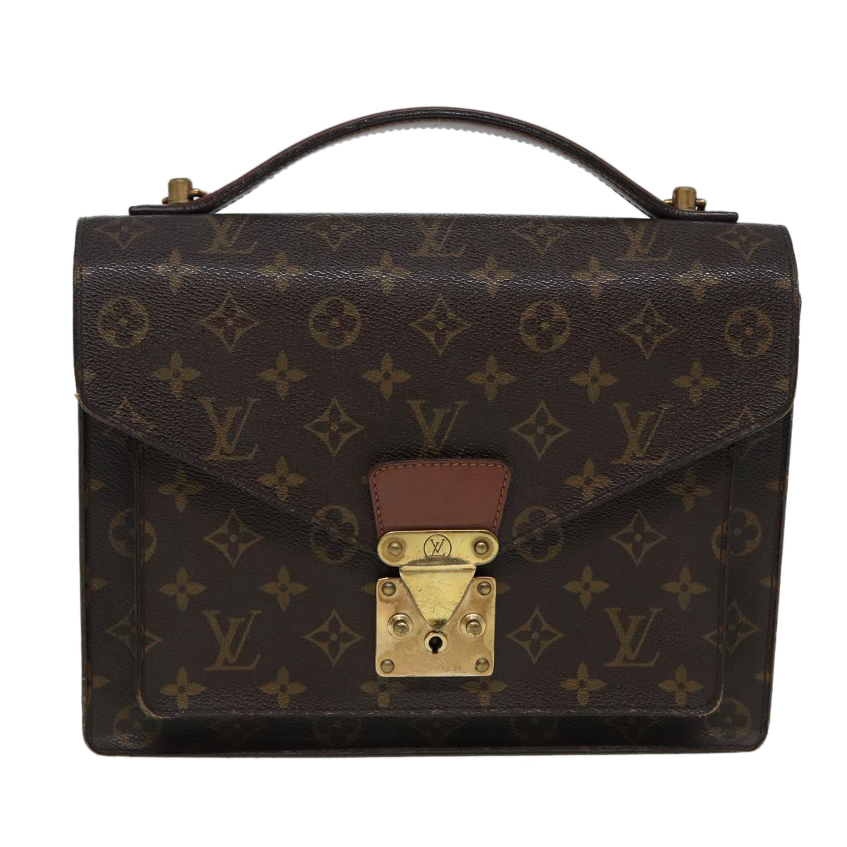 LOUIS VUITTON Monogram Monceau 28 Hand Bag 2way M51185 LV Auth ep5004