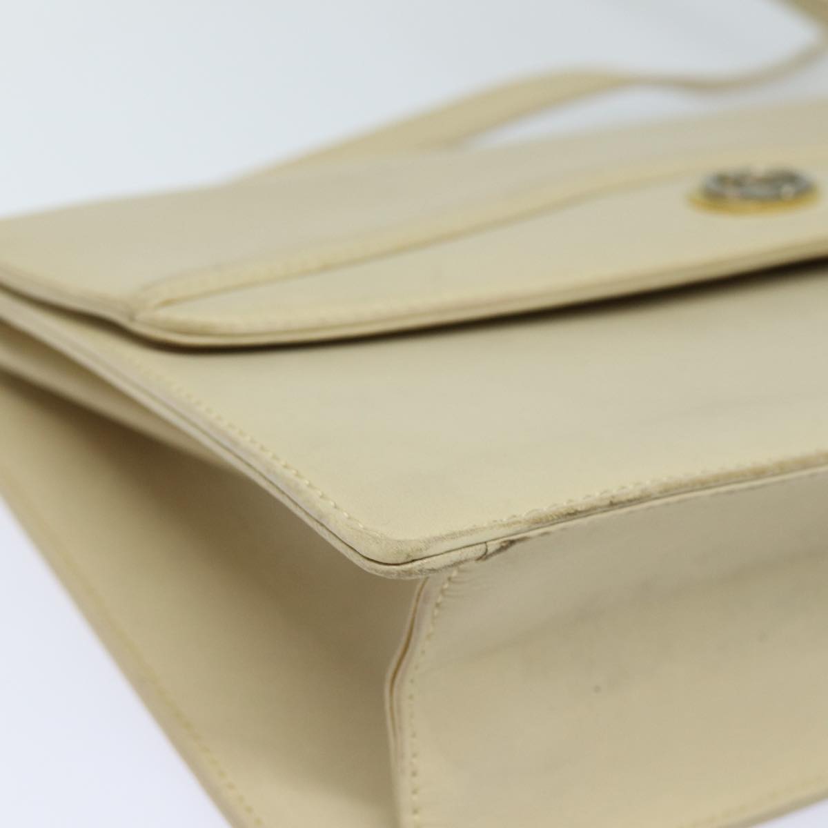 GUCCI Shoulder Bag Leather Cream 004 406 0105 Auth ep5064