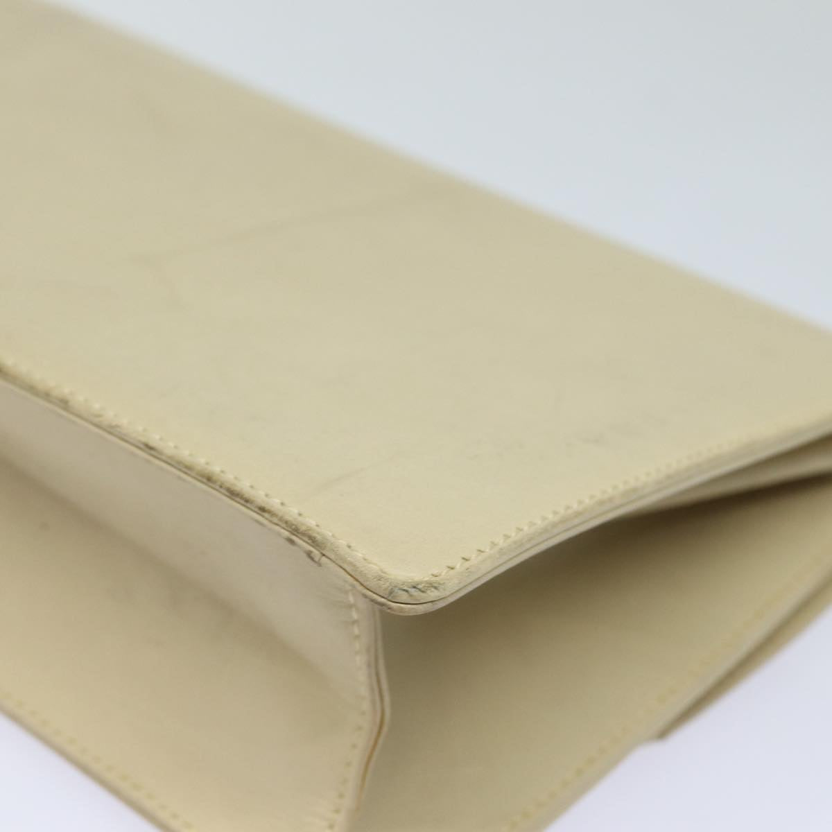 GUCCI Shoulder Bag Leather Cream 004 406 0105 Auth ep5064