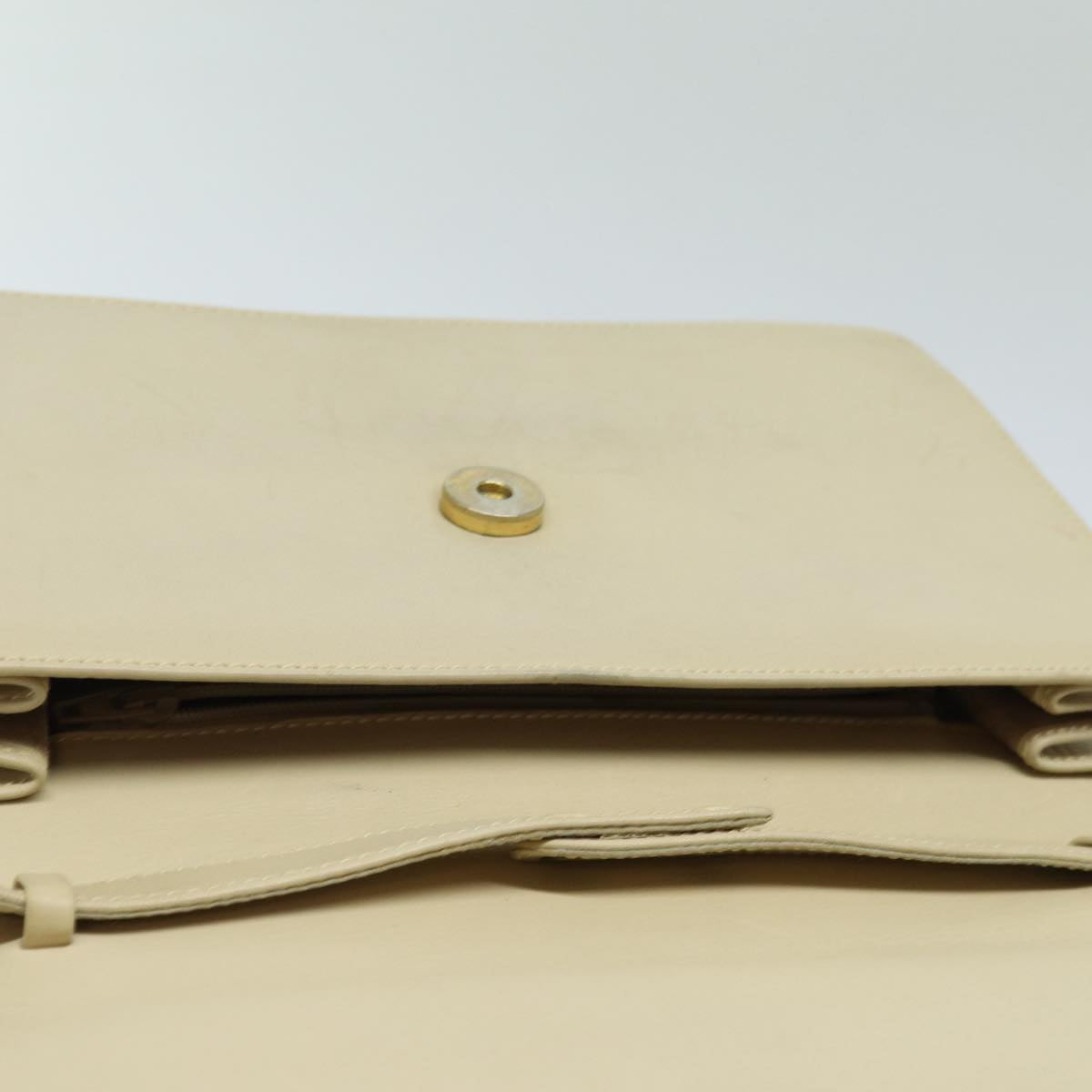 GUCCI Shoulder Bag Leather Cream 004 406 0105 Auth ep5064