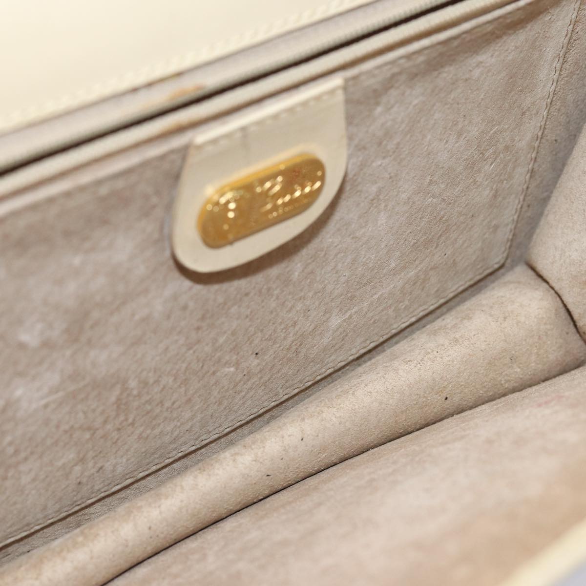 GUCCI Shoulder Bag Leather Cream 004 406 0105 Auth ep5064