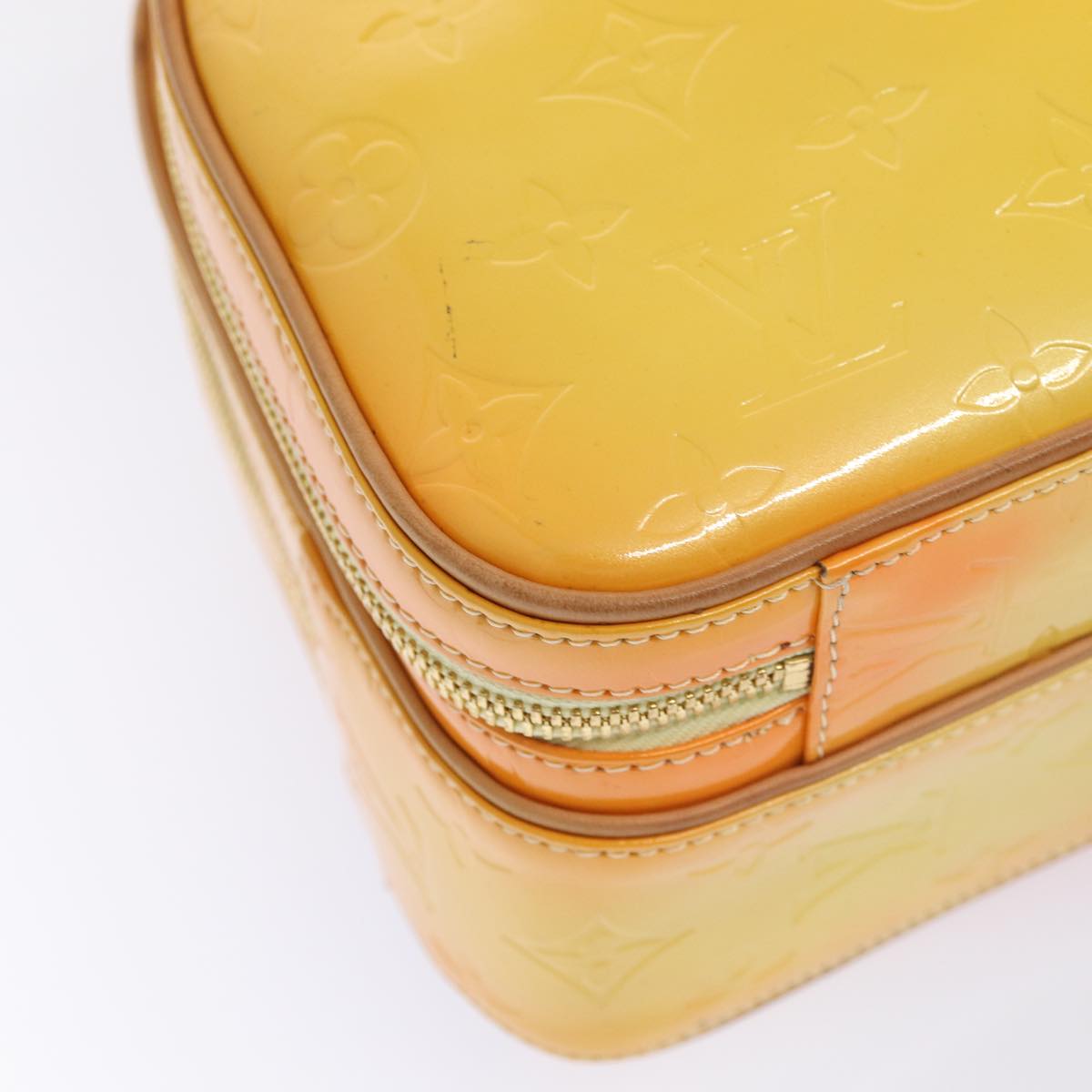 LOUIS VUITTON Monogram Vernis Marley Backpack Yellow M91040 LV Auth ep5066