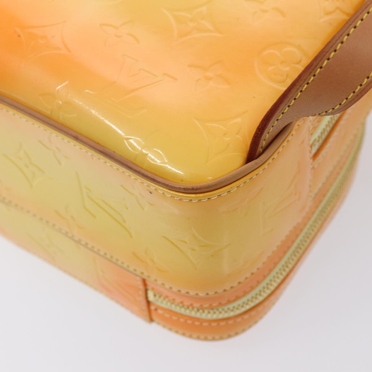 LOUIS VUITTON Monogram Vernis Marley Backpack Yellow M91040 LV Auth ep5066