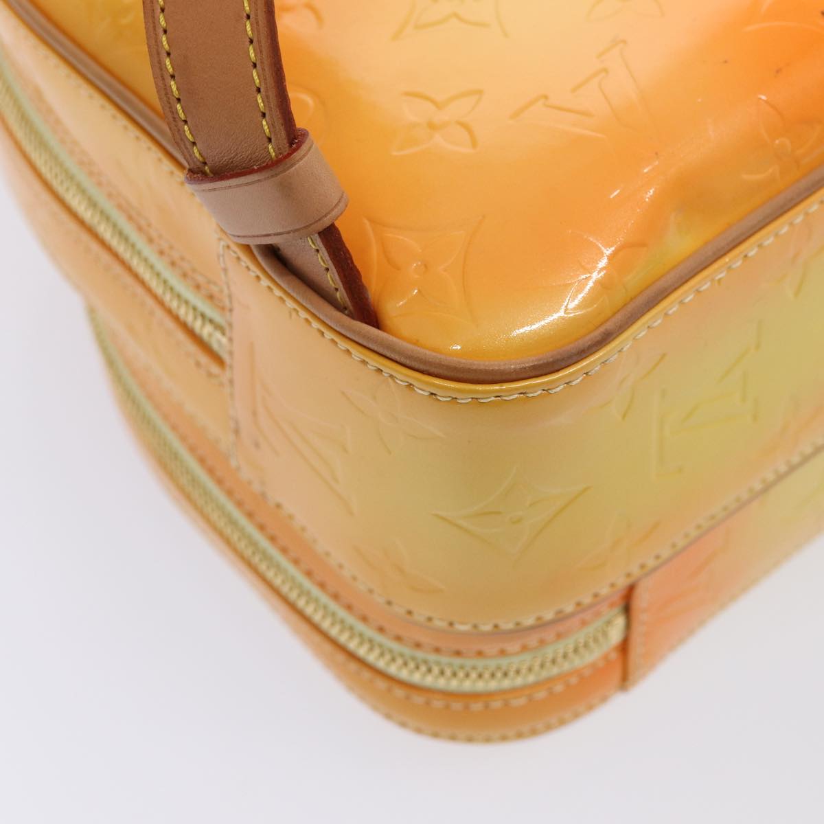 LOUIS VUITTON Monogram Vernis Marley Backpack Yellow M91040 LV Auth ep5066