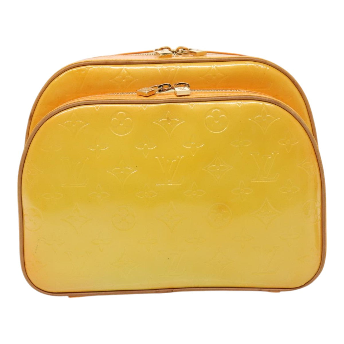 LOUIS VUITTON Monogram Vernis Marley Backpack Yellow M91040 LV Auth ep5066