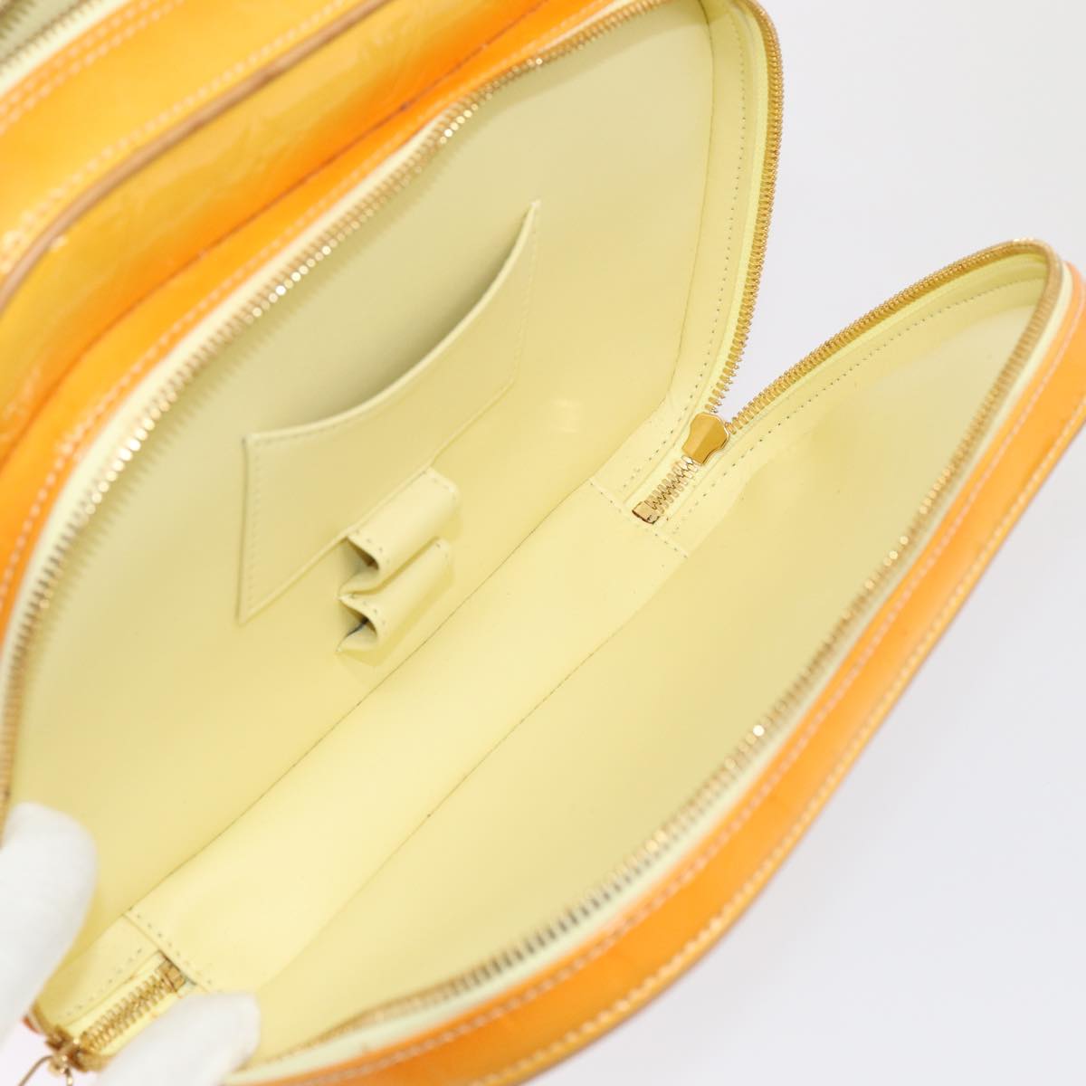 LOUIS VUITTON Monogram Vernis Marley Backpack Yellow M91040 LV Auth ep5066