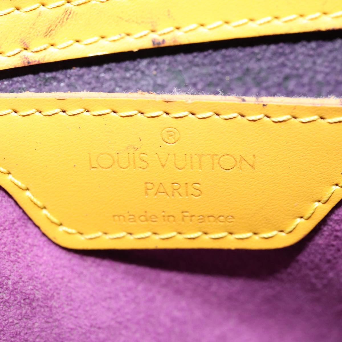 LOUIS VUITTON Epi Mabillon Backpack Yellow M52239 LV Auth ep5092