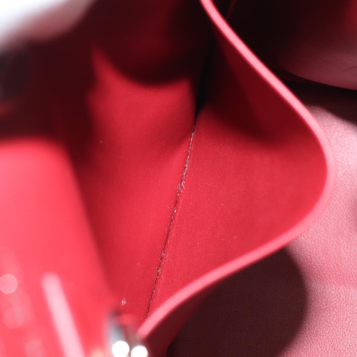 Christian Dior Hand Bag Leather 2way Silver White Auth ep5275AV