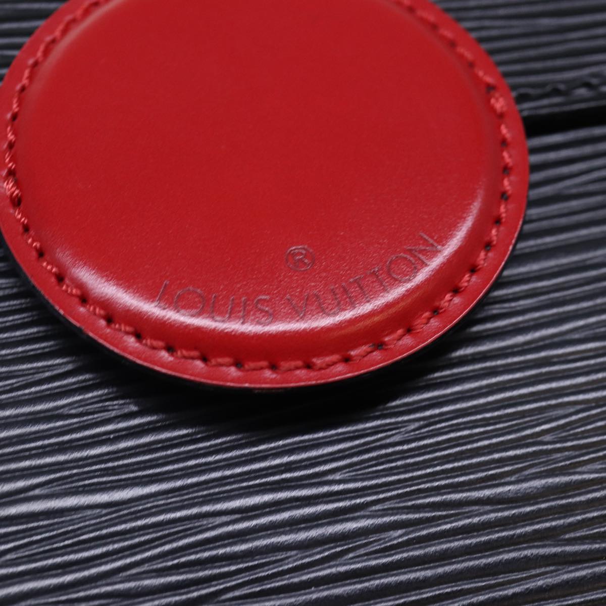 LOUIS VUITTON Epi Hublot Shoulder Bag Black Red M52557 LV Auth ep5278