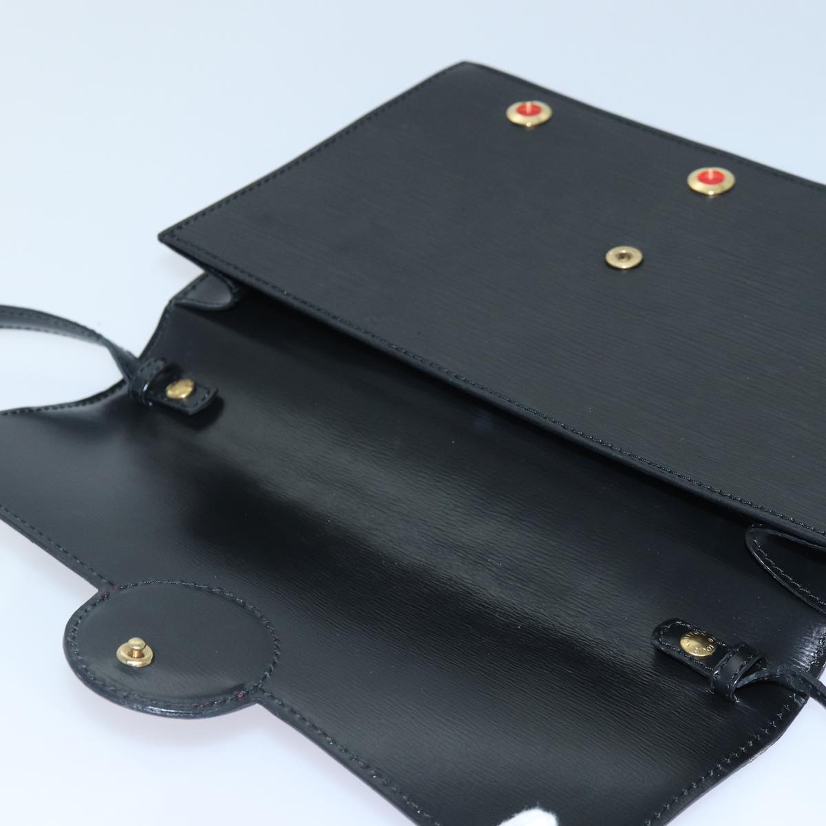 LOUIS VUITTON Epi Hublot Shoulder Bag Black Red M52557 LV Auth ep5278